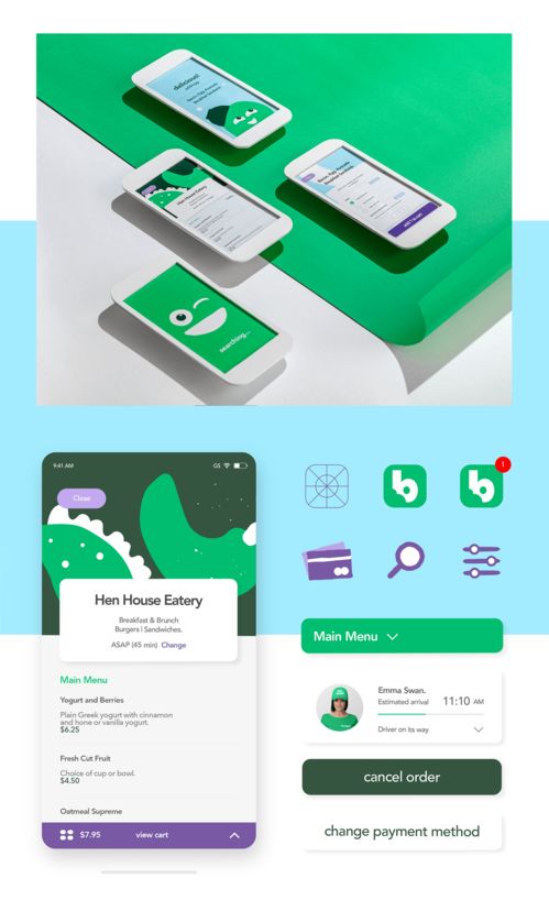 Bite Squad 送餐服务品牌形象设计 打造视觉魅力的关键要素